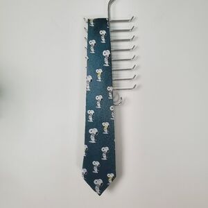Vintage Cervantes Snoopy Woodstock Tie Hunter Green